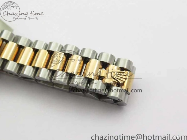 RG SS President Stick Markers NH05A Best GSF 178274 SEIKO 31mm Datejust Edition on Bracelet Dial SS RG Silver 1123